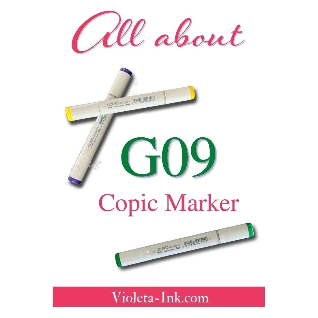 G09 - Copic Sketch Marker Veronese Green — Violeta Ink